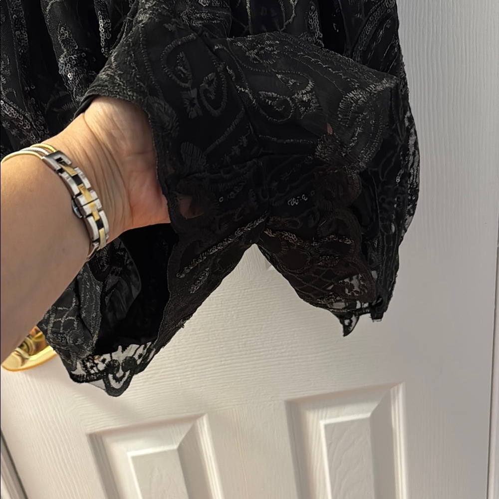 VENUS Black Sequin skort - Picture 3 of 5